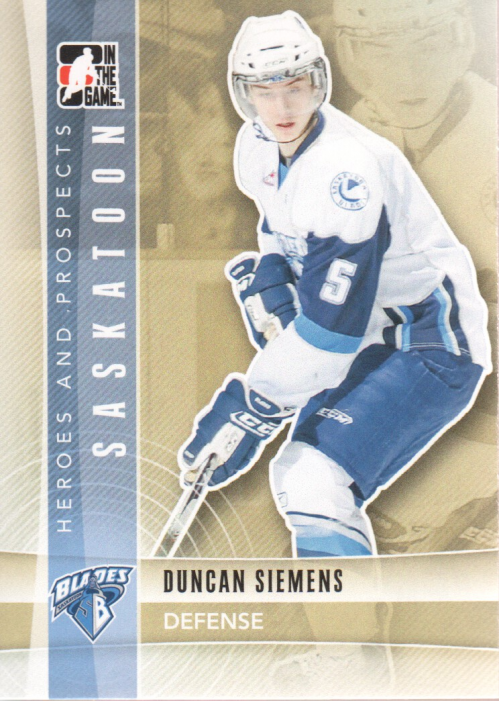 2011-12 ITG Heroes and Prospects #72 Duncan Siemens CP