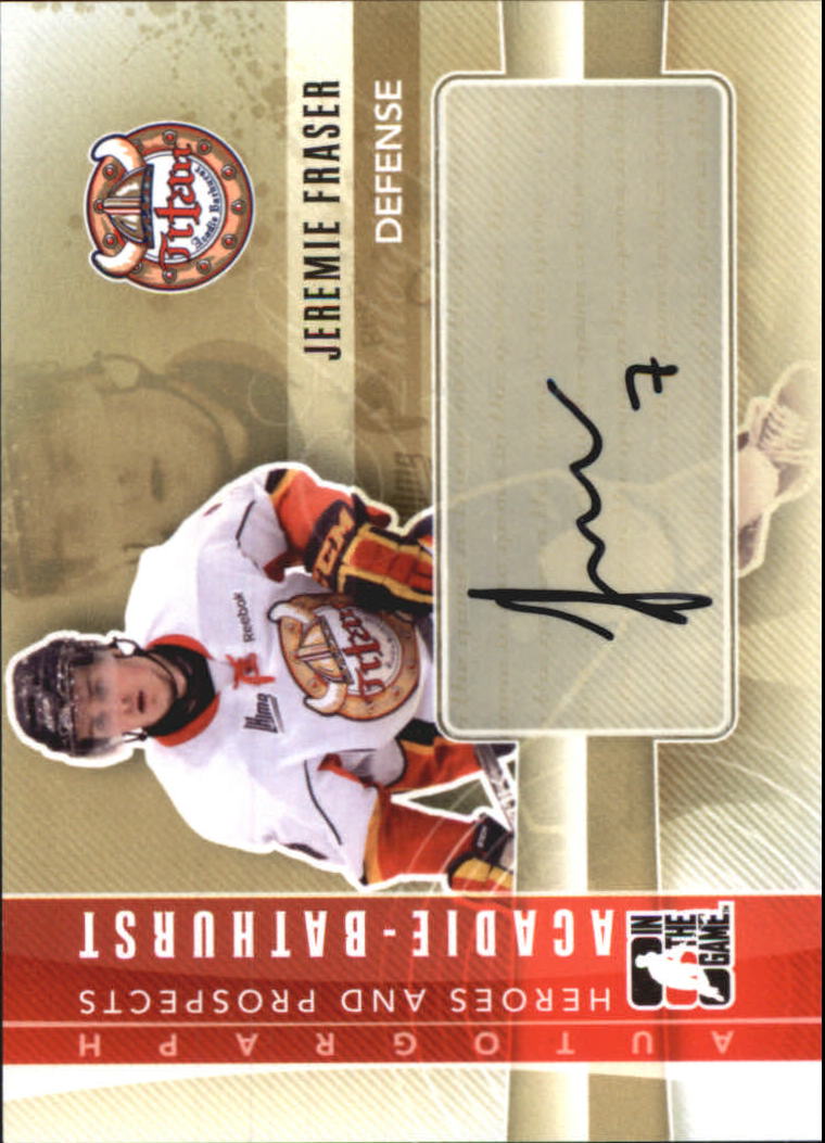 2011-12 ITG Heroes and Prospects Autographs #AJF Jeremie Fraser