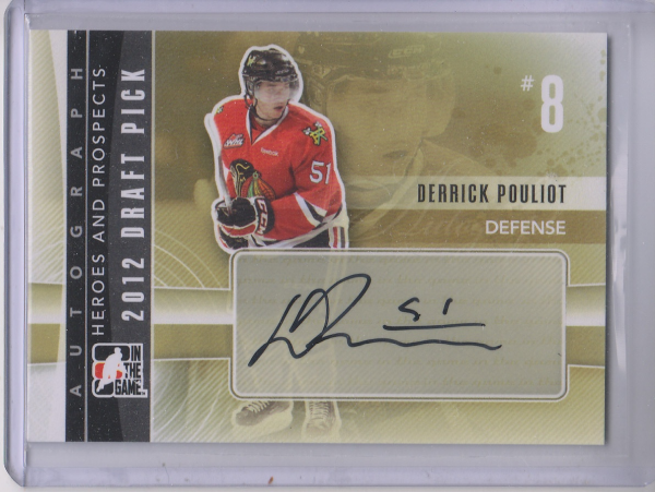 2011-12 ITG Heroes and Prospects Autographs #ADPO2 Derrick Pouliot UPD
