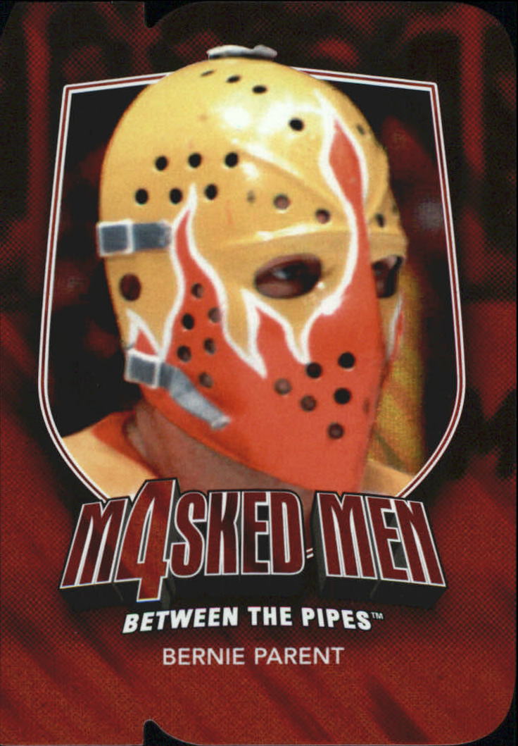 2011-12 Between The Pipes Masked Men IV Ruby Die Cuts #MM33 Bernie Parent