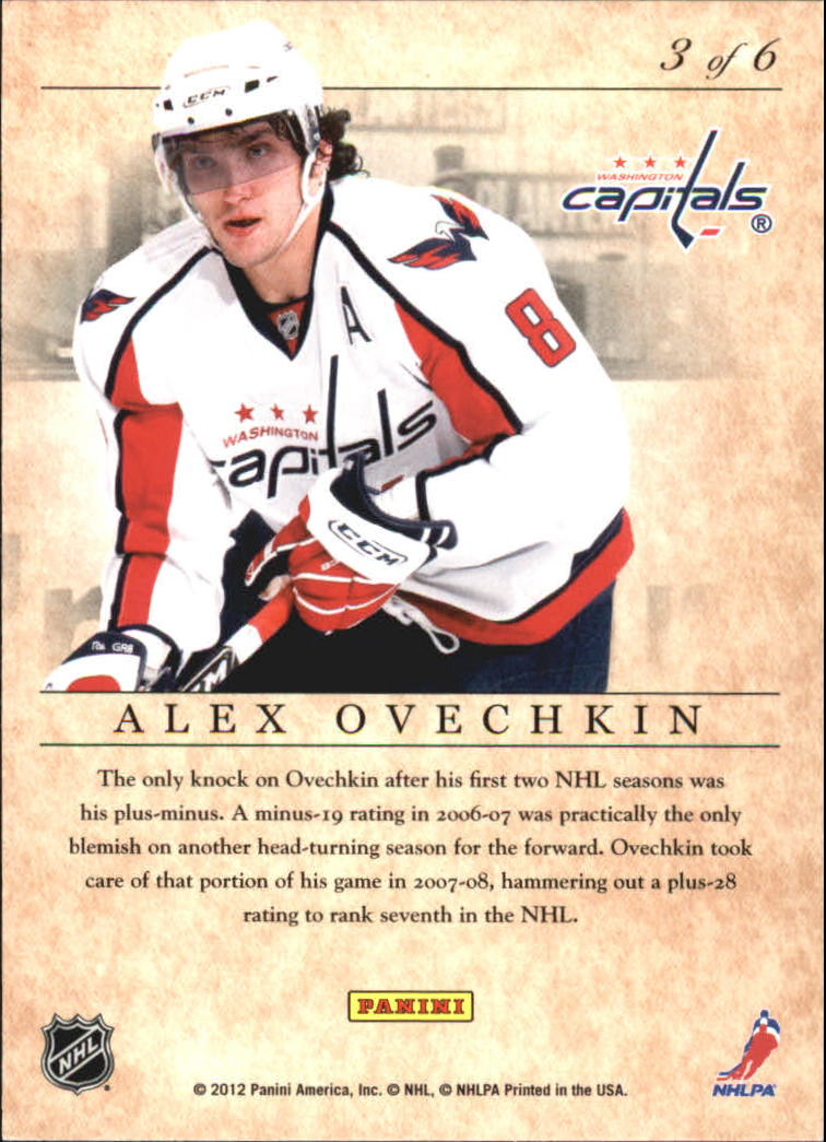 2011-12 Elite Series Alexander Ovechkin #3 Alex Ovechkin back image