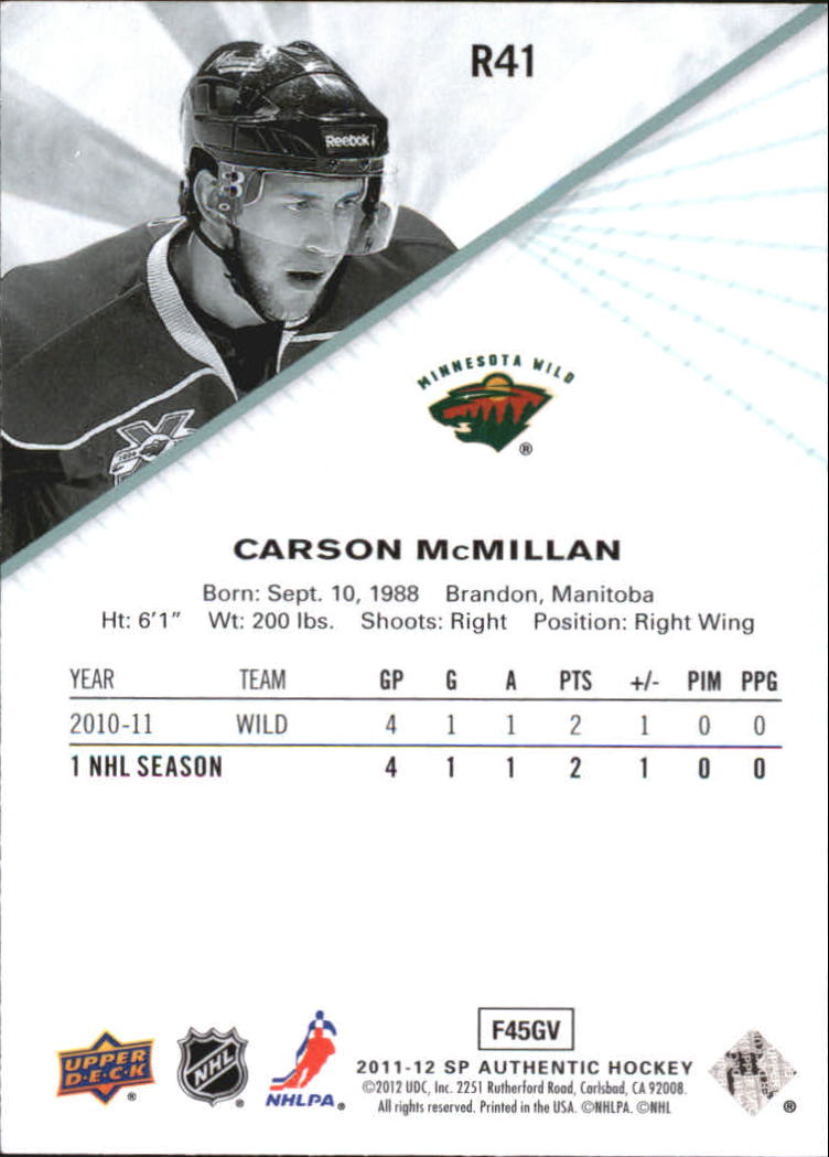 B1309- 2011-12 SP Authentic Hockey Card #s 1-150 You Pick- 15+ FREE US SHIP - Picture 329 of 399