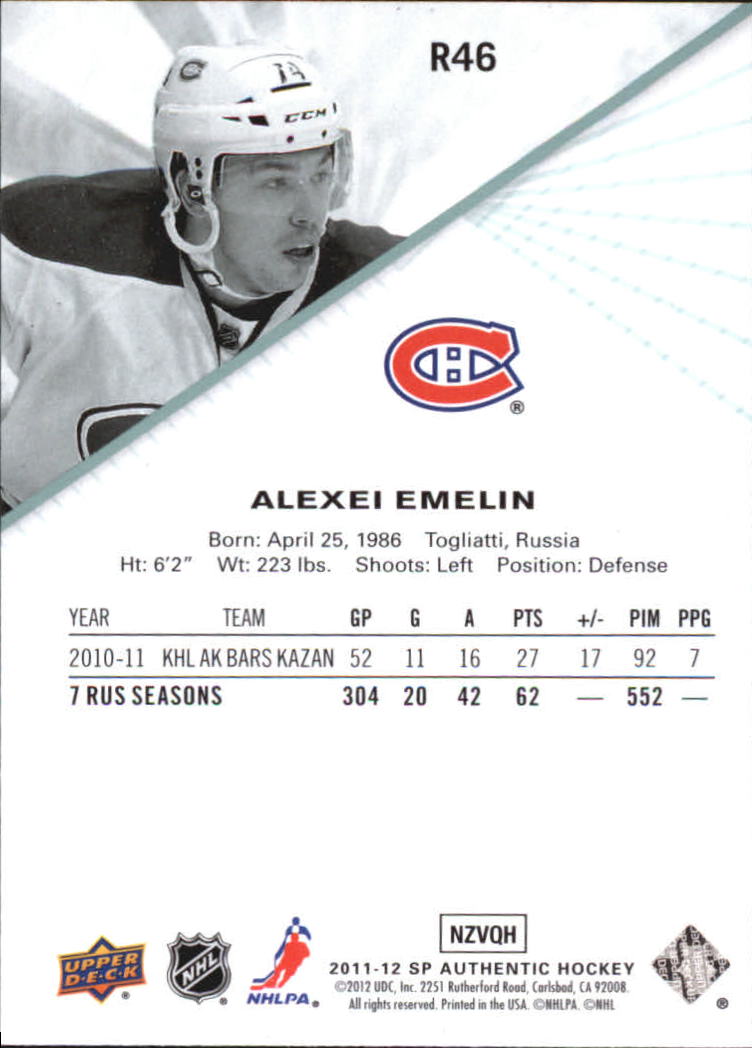 B1309- 2011-12 SP Authentic Hockey Card #s 1-150 You Pick- 15+ FREE US SHIP - Picture 335 of 399