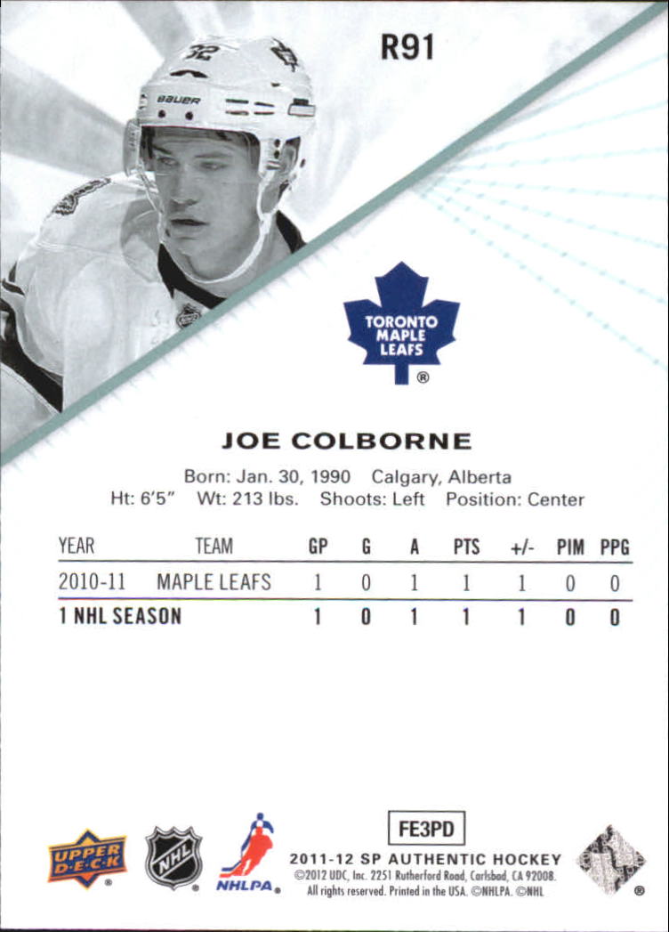 B1309- 2011-12 SP Authentic Hockey Card #s 1-150 You Pick- 15+ FREE US SHIP - Picture 389 of 399