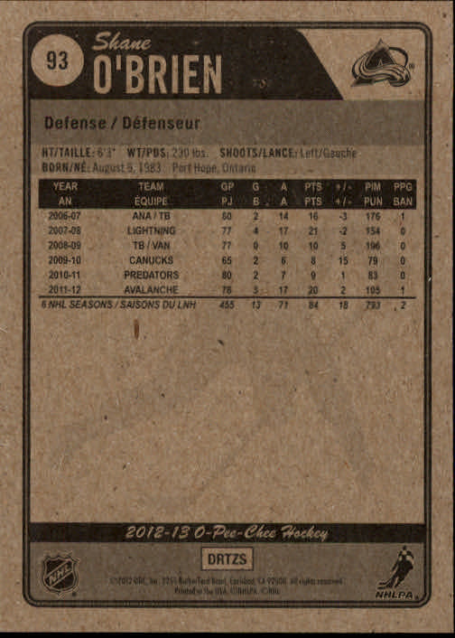 A0677- 2012-13 O-Pee-Chee Hockey Card #s 1-200 -You Pick- 15+ FREE US SHIP - Picture 175 of 354