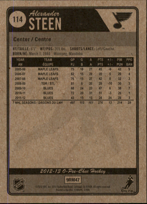 A0677- 2012-13 O-Pee-Chee Hockey Card #s 1-200 -You Pick- 15+ FREE US SHIP - Picture 213 of 354