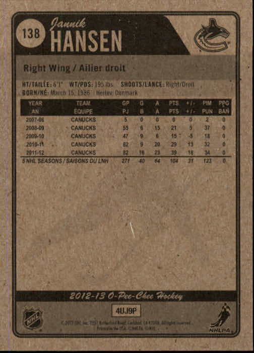 A0677- 2012-13 O-Pee-Chee Hockey Card #s 1-200 -You Pick- 15+ FREE US SHIP - Picture 248 of 354