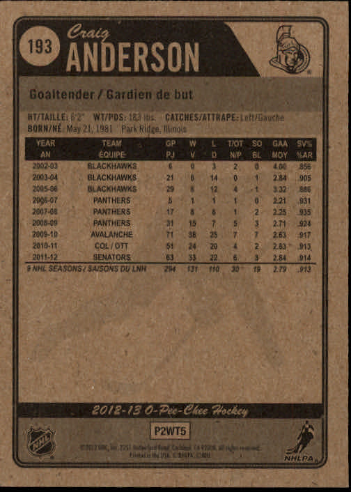 A0677- 2012-13 O-Pee-Chee Hockey Card #s 1-200 -You Pick- 15+ FREE US SHIP - Picture 340 of 354