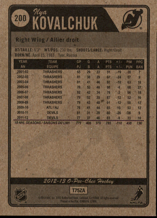 A0677- 2012-13 O-Pee-Chee Hockey Card #s 1-200 -You Pick- 15+ FREE US SHIP - Picture 354 of 354