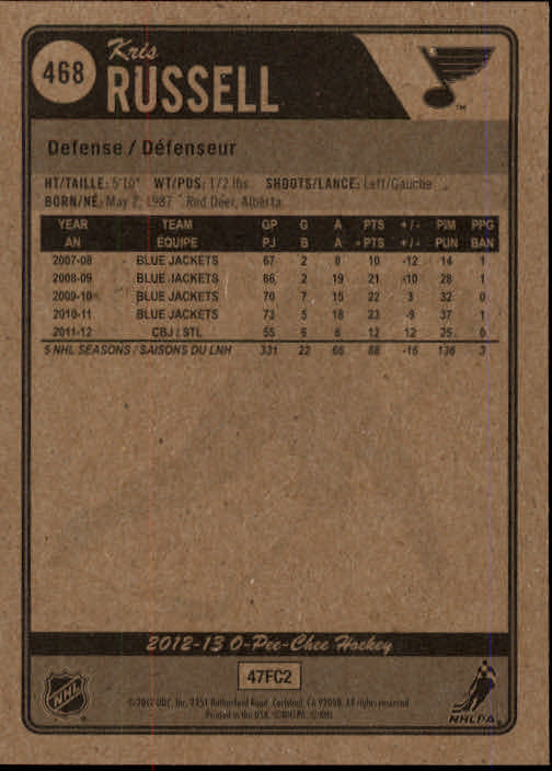 A0677- 2012-13 O-Pee-Chee Hockey Card #s 401-600 -You Pick- 15+ FREE US SHIP - Picture 127 of 252