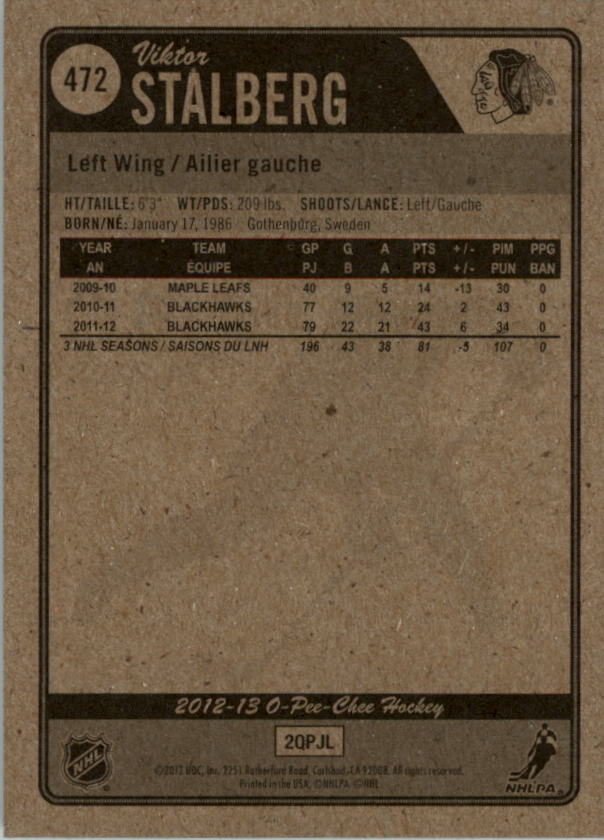 A0677- 2012-13 O-Pee-Chee Hockey Card #s 401-600 -You Pick- 15+ FREE US SHIP - Picture 135 of 252