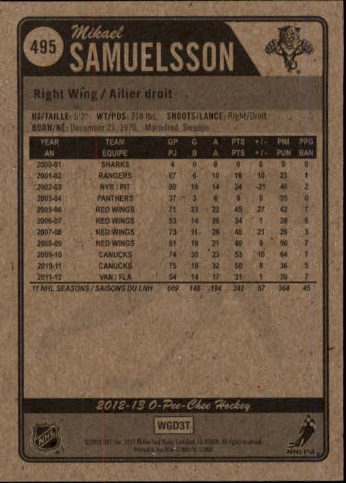 A0677- 2012-13 O-Pee-Chee Hockey Card #s 401-600 -You Pick- 15+ FREE US SHIP - Picture 177 of 252