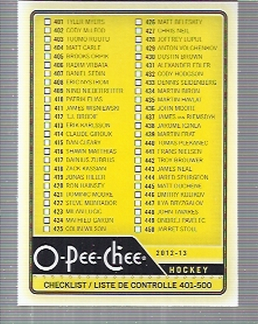 A0677- 2012-13 O-Pee-Chee Hockey Card #s 401-600 -You Pick- 15+ FREE US SHIP - Picture 181 of 252