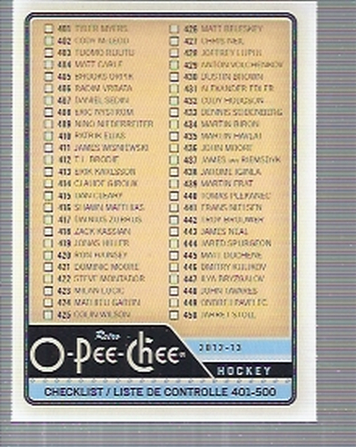A0677- 2012-13 O-Pee-Chee Hockey Card #s 401-600 -You Pick- 15+ FREE US SHIP - Picture 180 of 252