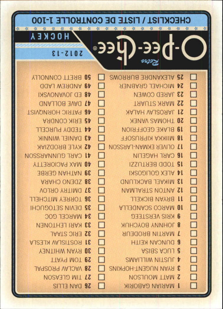 A0677- 2012-13 O-Pee-Chee Retro Hockey #s 401-600 -You Pick- 15+ FREE US SHIP - Picture 126 of 251