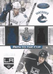 2012-13 Certified Path to the Cup Quarter Finals Dual Jerseys #4 Ryan Kesler/Willie Mitchell
