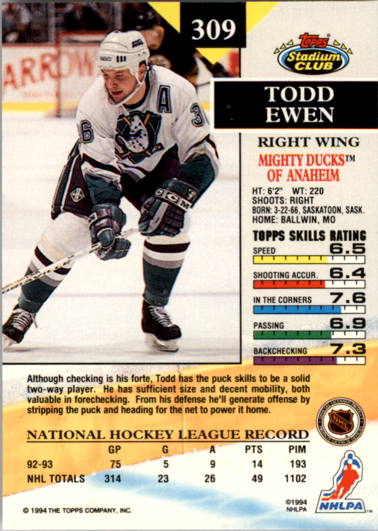 B0171- 1993-94 Stadium Club Members Only 251-500 -You Pick- 15+ FREE US SHIP - Picture 119 of 493