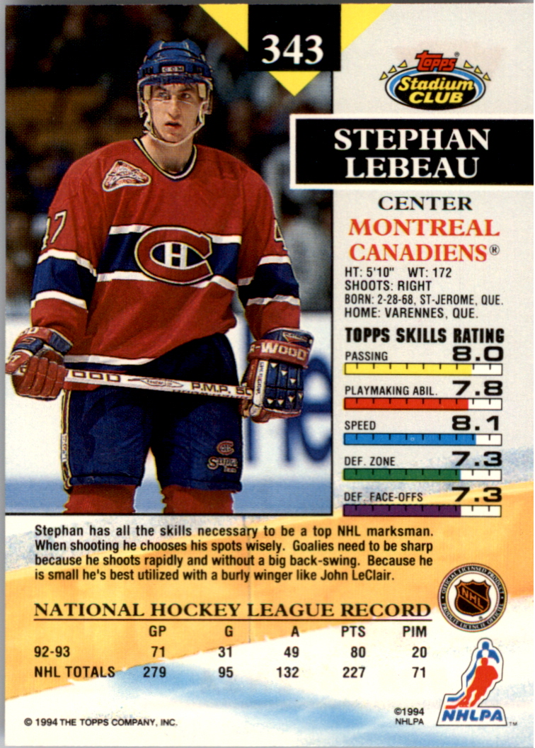 B0171- 1993-94 Stadium Club Members Only 251-500 -You Pick- 15+ FREE US SHIP - Picture 187 of 493