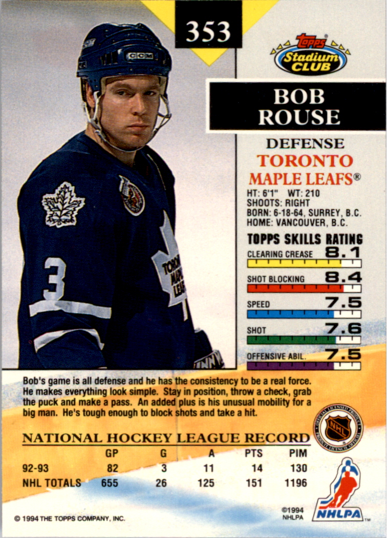 B0171- 1993-94 Stadium Club Members Only 251-500 -You Pick- 15+ FREE US SHIP - Picture 205 of 493