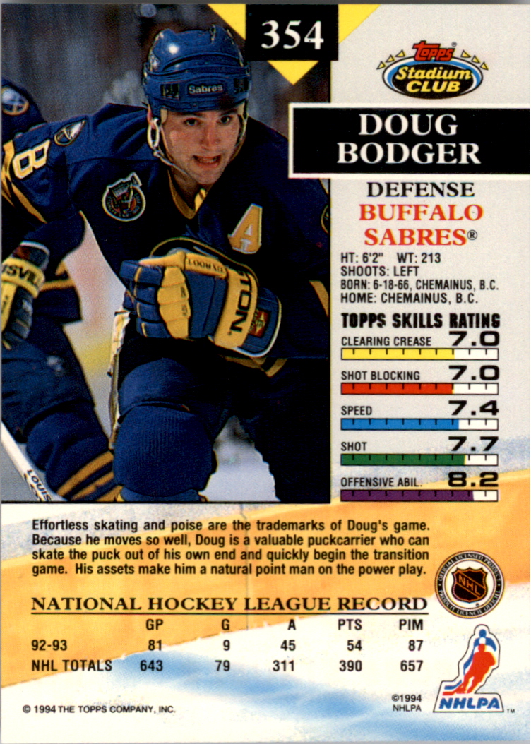 B0171- 1993-94 Stadium Club Members Only 251-500 -You Pick- 15+ FREE US SHIP - Picture 207 of 493