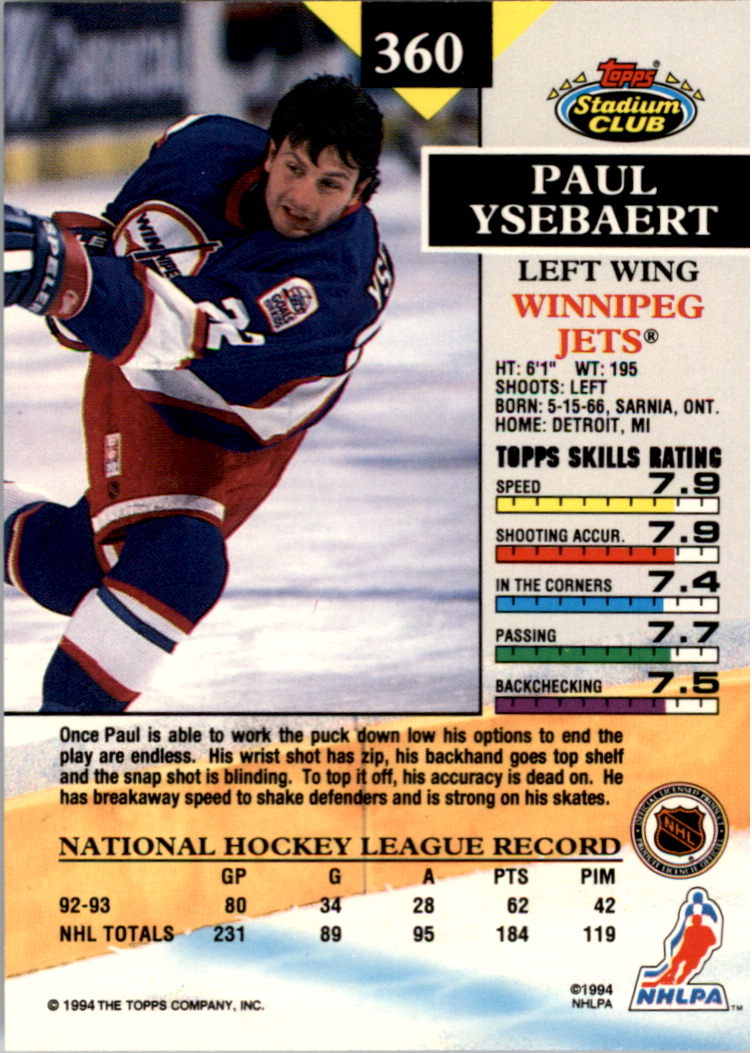 B0171- 1993-94 Stadium Club Members Only 251-500 -You Pick- 15+ FREE US SHIP - Picture 219 of 493