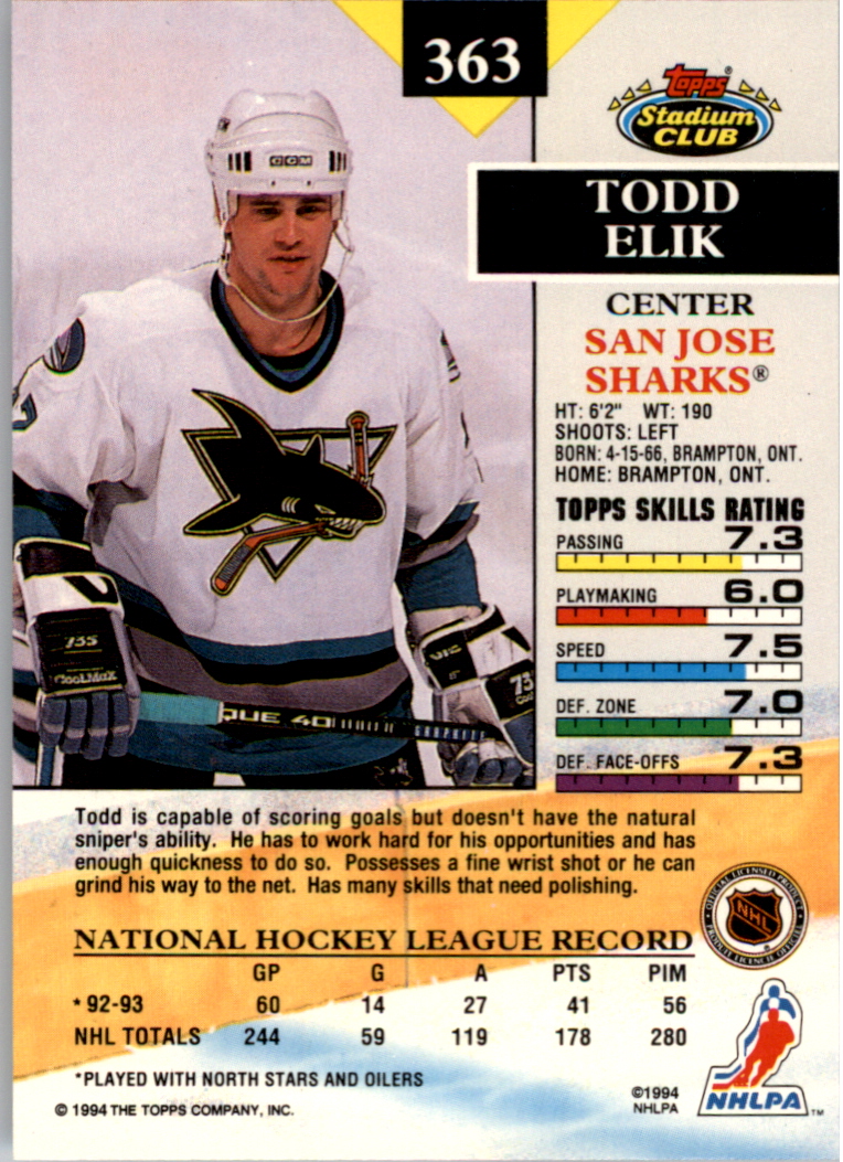 B0171- 1993-94 Stadium Club Members Only 251-500 -You Pick- 15+ FREE US SHIP - Picture 225 of 493