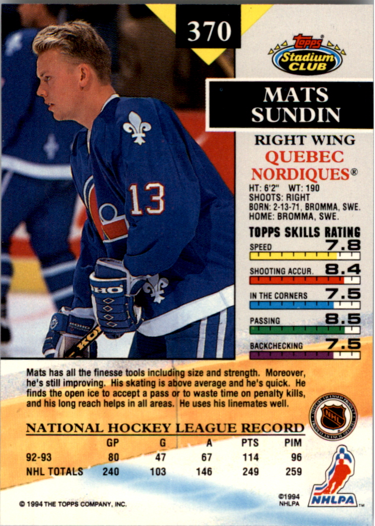 B0171- 1993-94 Stadium Club Members Only 251-500 -You Pick- 15+ FREE US SHIP - Picture 239 of 493