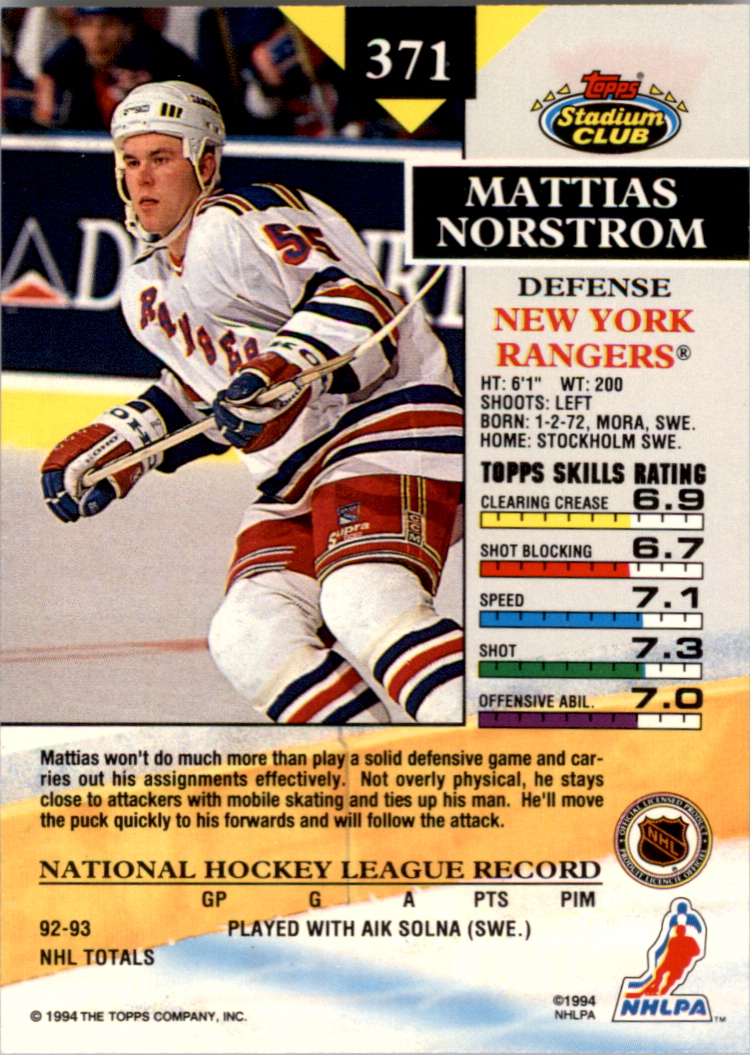 B0171- 1993-94 Stadium Club Members Only 251-500 -You Pick- 15+ FREE US SHIP - Picture 241 of 493
