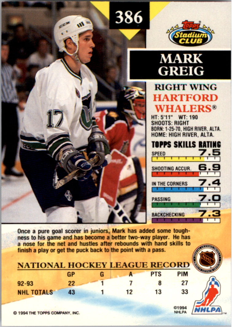 B0171- 1993-94 Stadium Club Members Only 251-500 -You Pick- 15+ FREE US SHIP - Picture 269 of 493