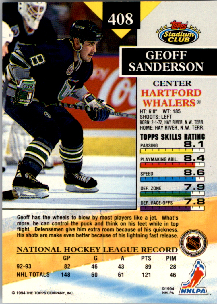 B0171- 1993-94 Stadium Club Members Only 251-500 -You Pick- 15+ FREE US SHIP - Picture 313 of 493