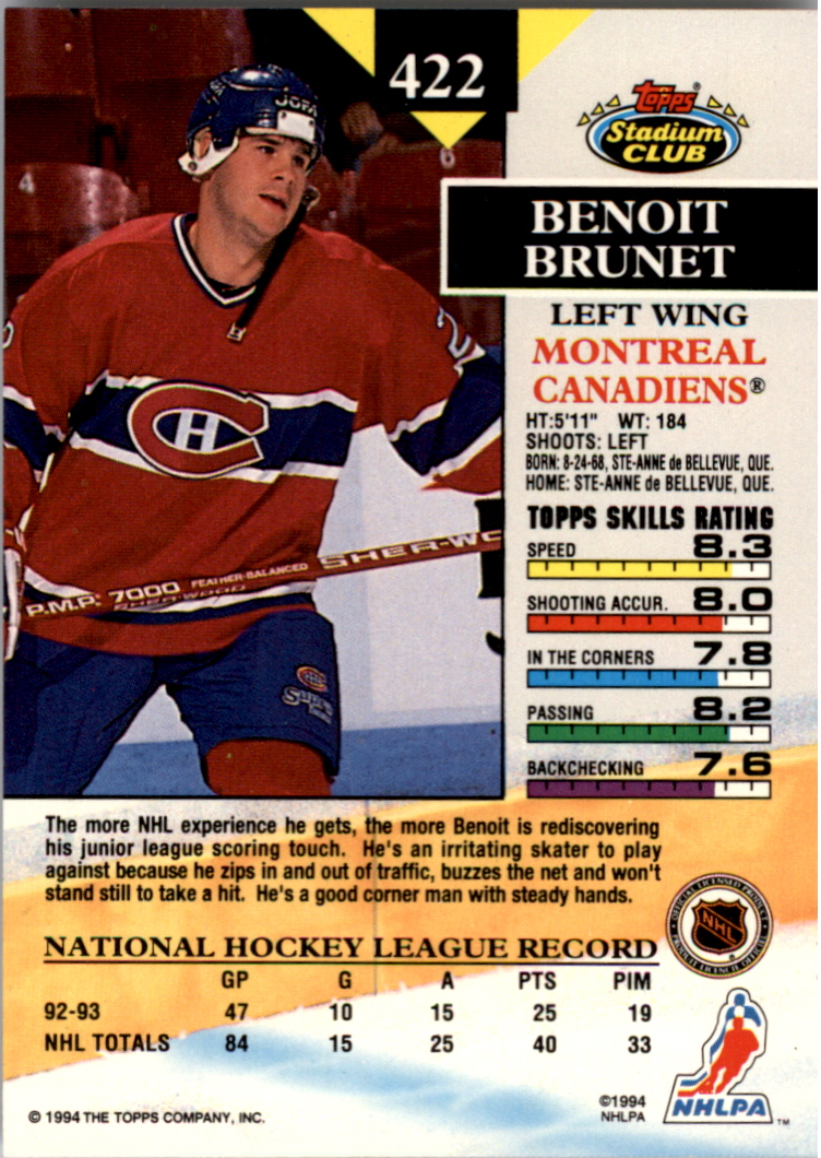B0171- 1993-94 Stadium Club Members Only 251-500 -You Pick- 15+ FREE US SHIP - Picture 341 of 493