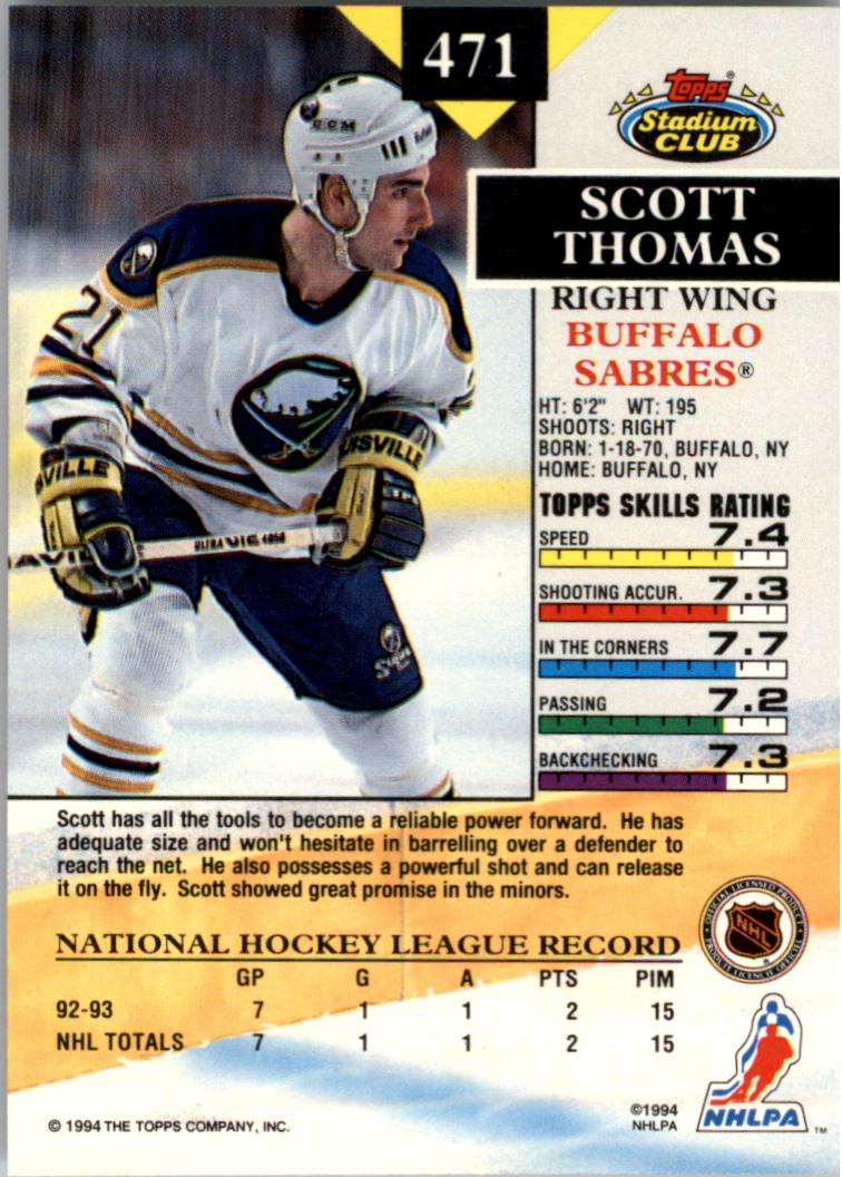 B0171- 1993-94 Stadium Club Members Only 251-500 -You Pick- 15+ FREE US SHIP - Picture 435 of 493