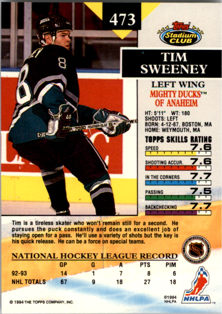 B0171- 1993-94 Stadium Club Members Only 251-500 -You Pick- 15+ FREE US SHIP - Picture 439 of 493