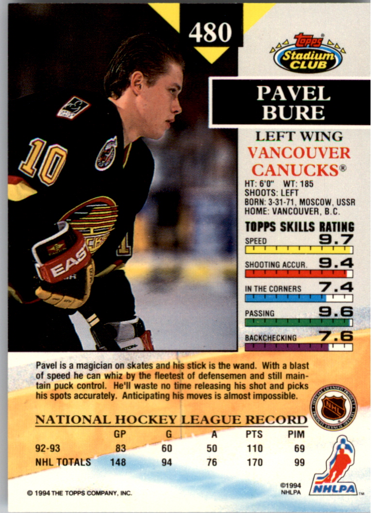 B0171- 1993-94 Stadium Club Members Only 251-500 -You Pick- 15+ FREE US SHIP - Picture 453 of 493