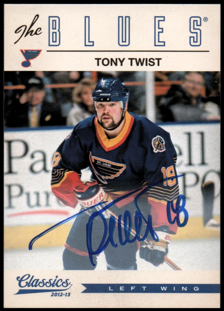 2012-13 Classics Signatures Autographs #63 Tony Twist/(inserted in 2013-14 Contenders)