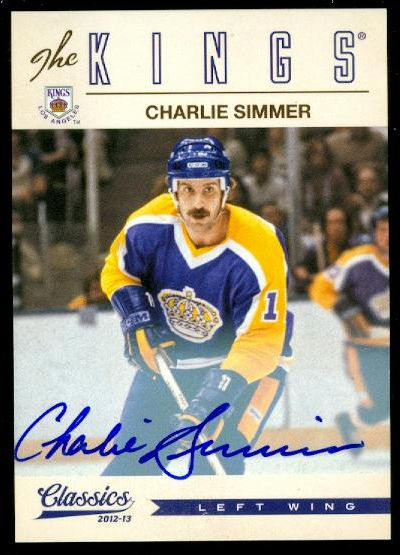 2012-13 Classics Signatures Autographs #17 Charlie Simmer
