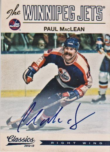 2012-13 Classics Signatures Autographs #44 Paul MacLean