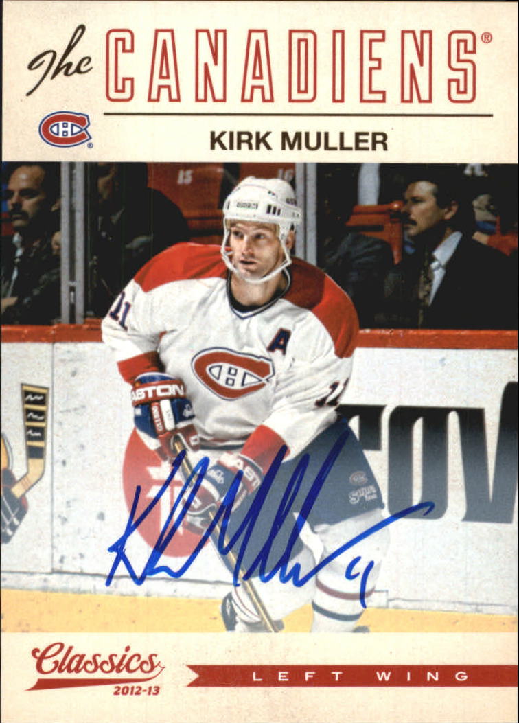 2012-13 Classics Signatures Autographs #65 Kirk Muller