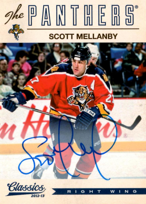 2012-13 Classics Signatures Autographs #198 Scott Mellanby