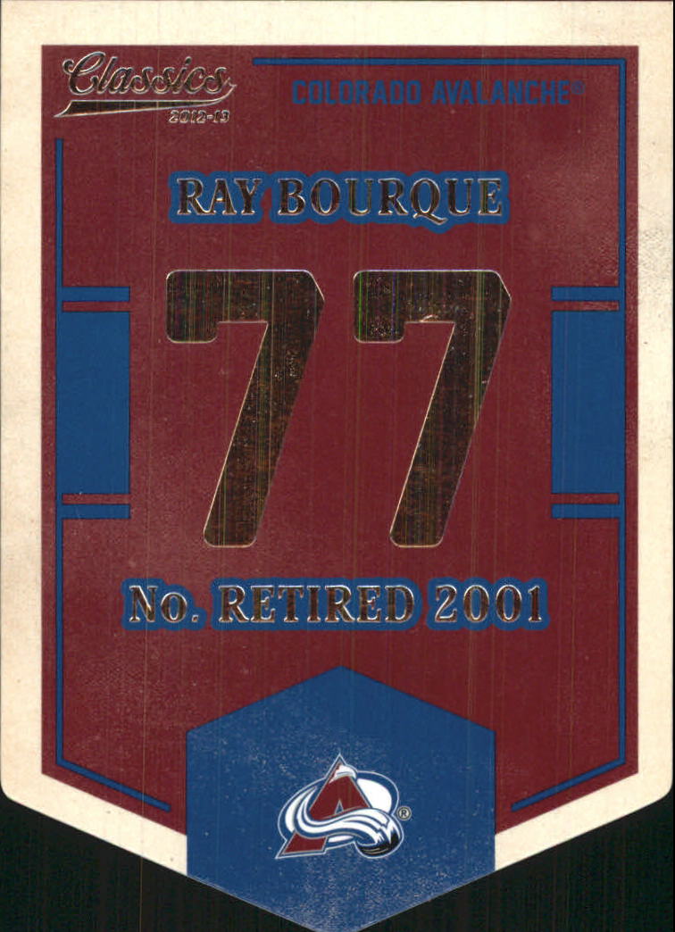 2012-13 Classics Signatures Banner Numbers #25 Ray Bourque