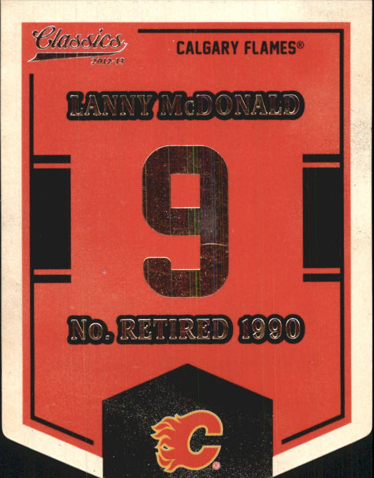 2012-13 Classics Signatures Banner Numbers #1 Lanny McDonald SP