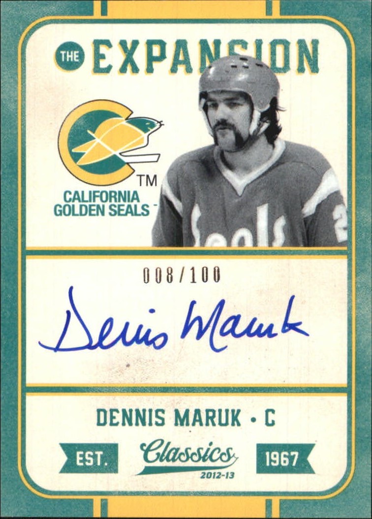 2012-13 Classics Signatures The Expansion #26 Dennis Maruk/100