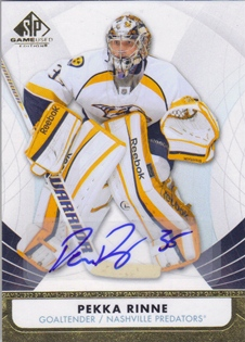 2012-13 SP Game Used Gold Autographs #45 Pekka Rinne C