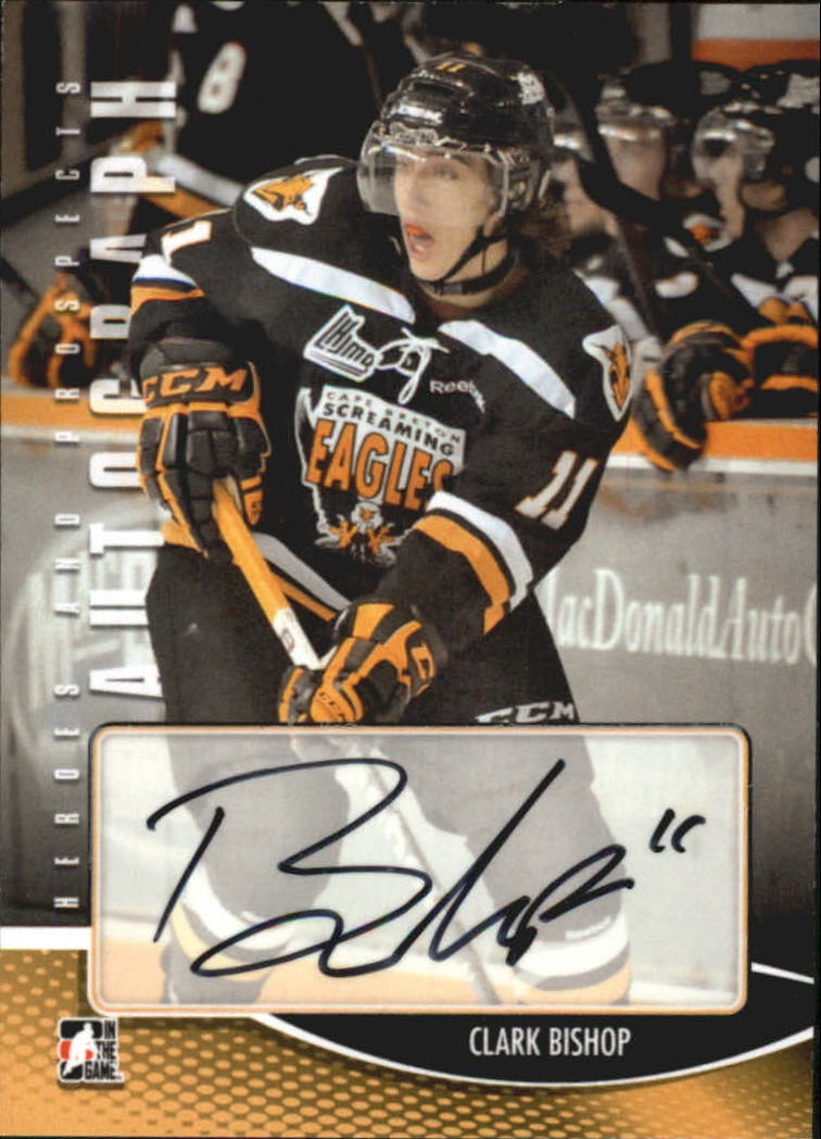 2012-13 ITG Heroes and Prospects Autographs #ACB Clark Bishop