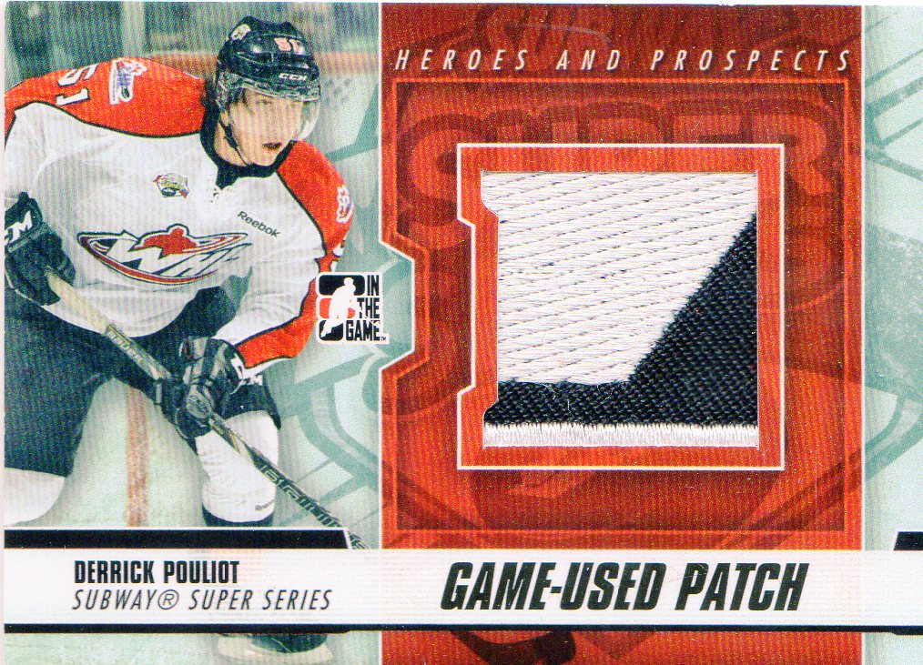 2012-13 ITG Heroes and Prospects Subway Super Series Jersey Patches #SSM31 Derrick Pouliot