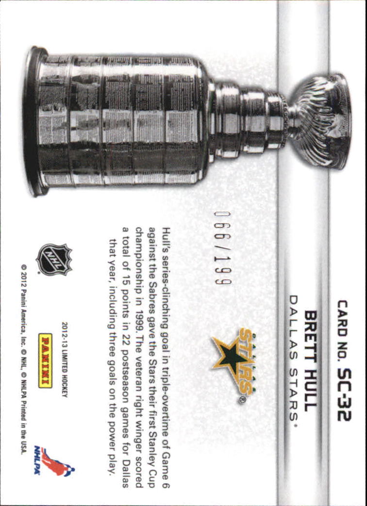 2012-13 Limited Stanley Cup Winners #SC32 Brett Hull back image