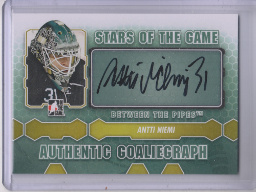 2012-13 Between The Pipes Autographs #AAN Antti Niemi SG