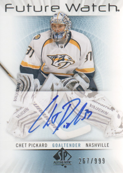 2012-13 SP Authentic #225 Chet Pickard AU RC