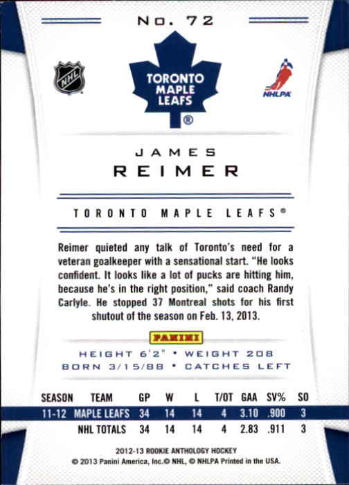 2012-13 Panini Rookie Anthology - #50 Shea Weber