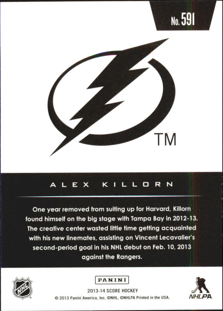 2013-14 Score #591 Alex Killorn HR RC back image